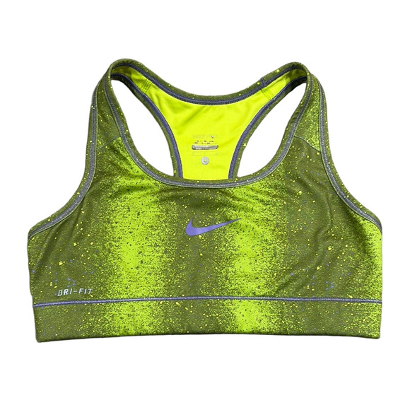 Nike Other - Nike Dri-Fit Sports Bra Green and Yellow Performance Sports Bra Size Small